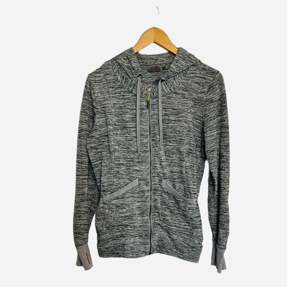 Athleta Full Zip Hoodie Jacket W/Thumb Holes Size Medium Preowned Condition